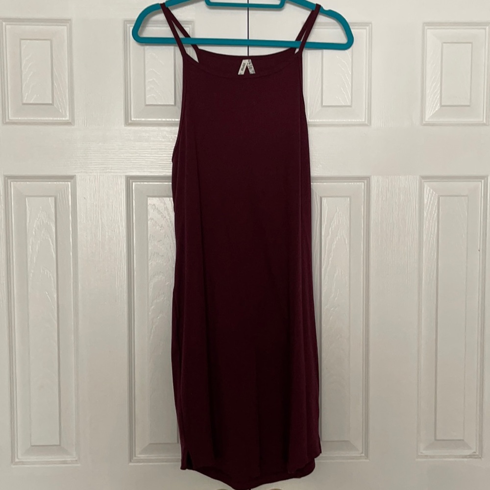 Mudd High Neck Ribbed Body Con Dress